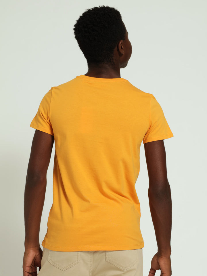 Boys Burned Tee - Caramel