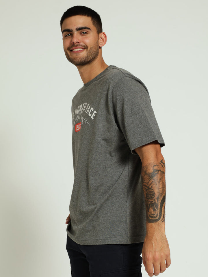 Varsity Graphic Tee - Charcoal Melange