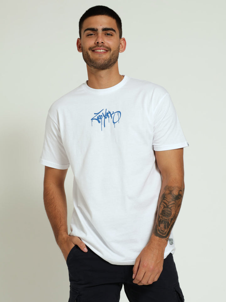 City Scratch Tee - White