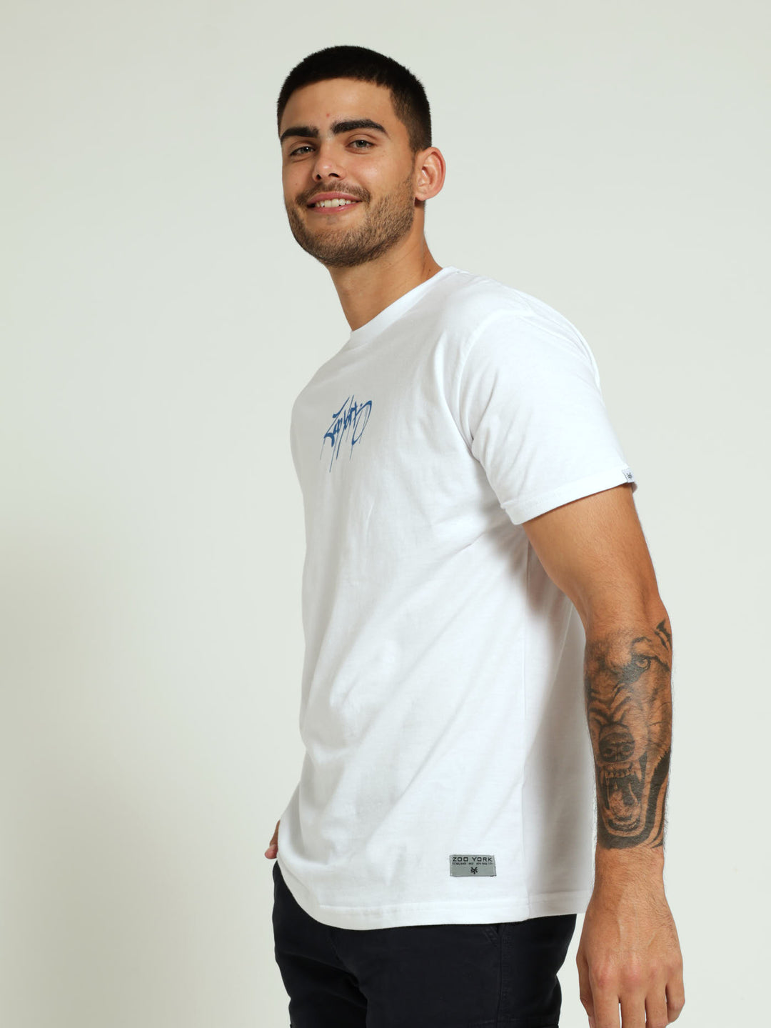 City Scratch Tee - White