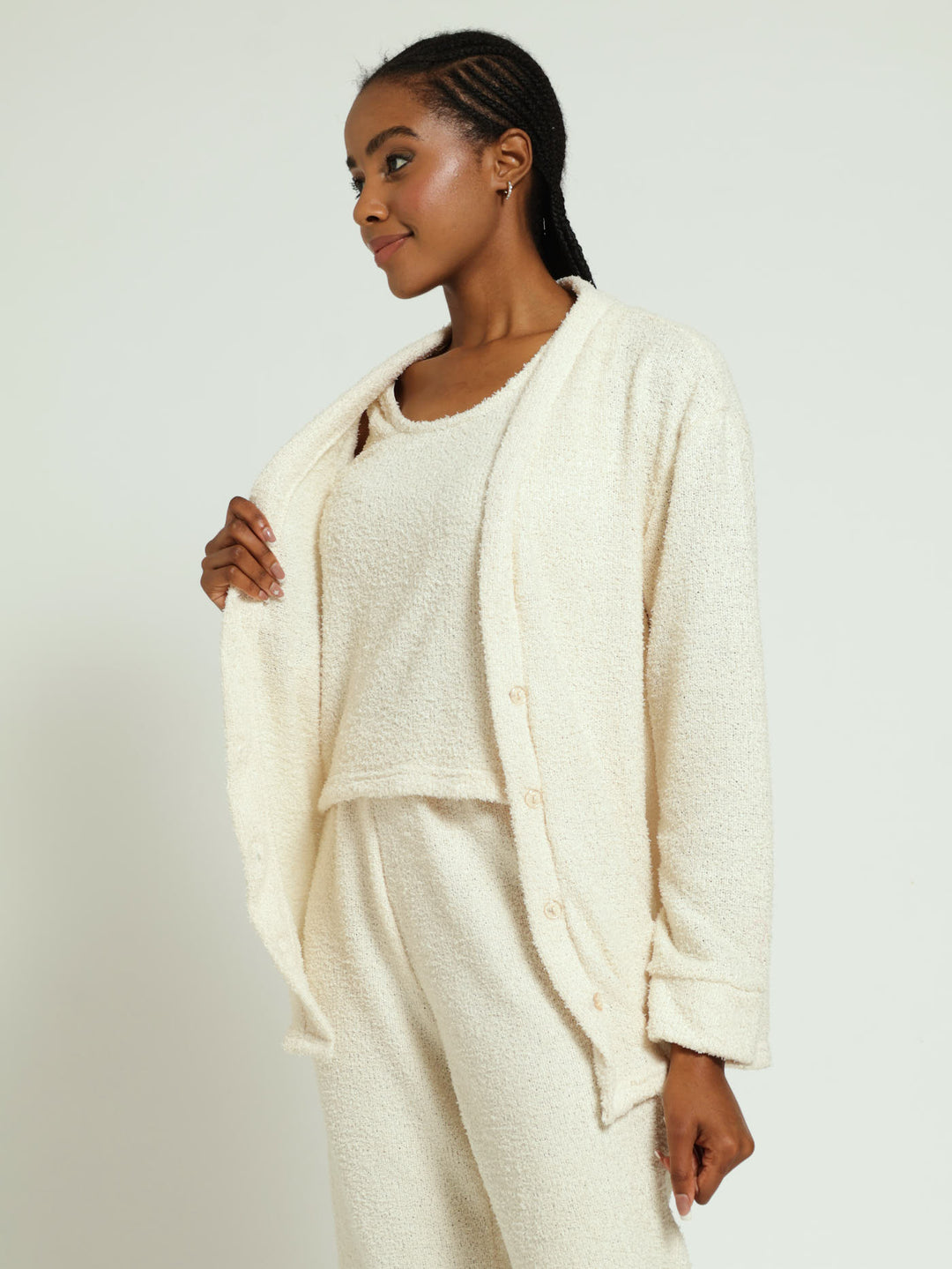 Cosy Knit Cardigan - Beige