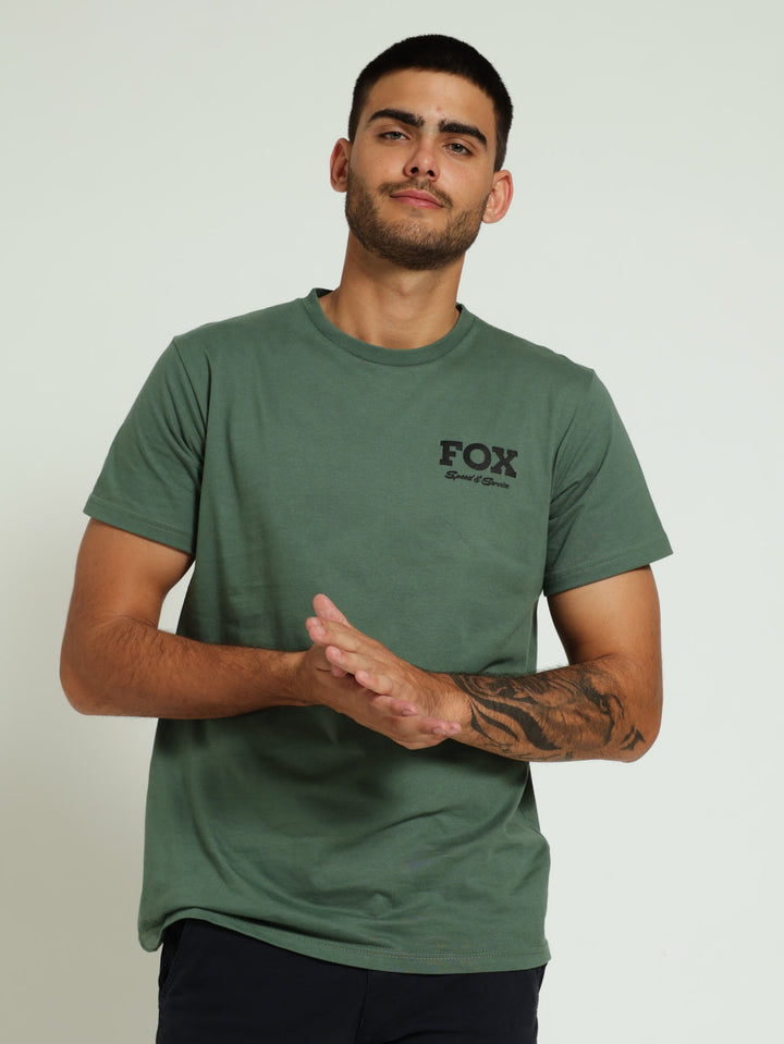 Speed & Service Tee - Forest Green