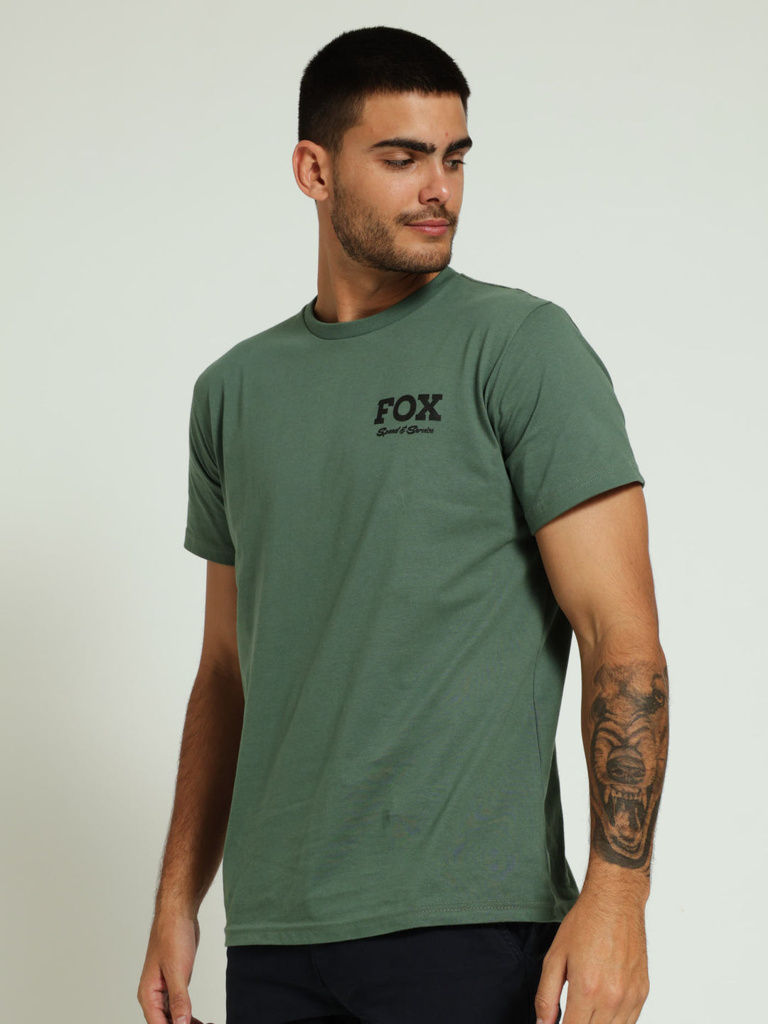 Speed & Service Tee - Forest Green