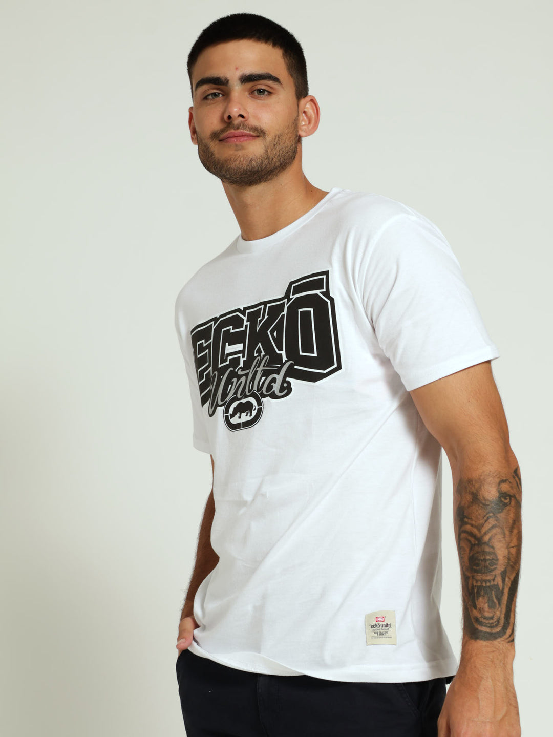 Bold Logo Tee - White