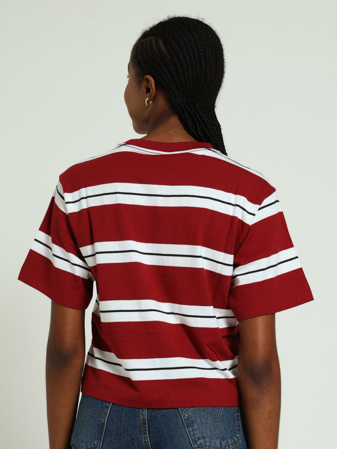 Squad Stripe Tee - Red