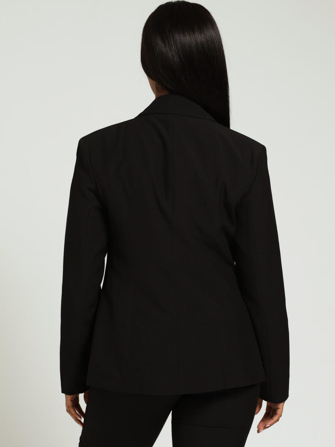 Lapel Blazer - Black