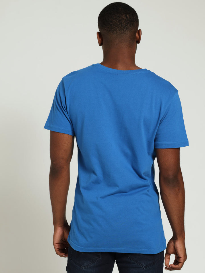 Basic Print Tee - Blue