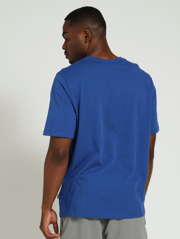 No.1 Embroidery Logo Tee - Cobalt