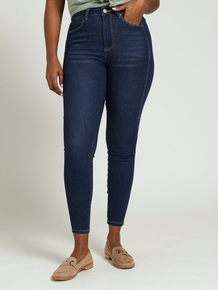 Two Seam Skinny Jean - Dark Wash Ink