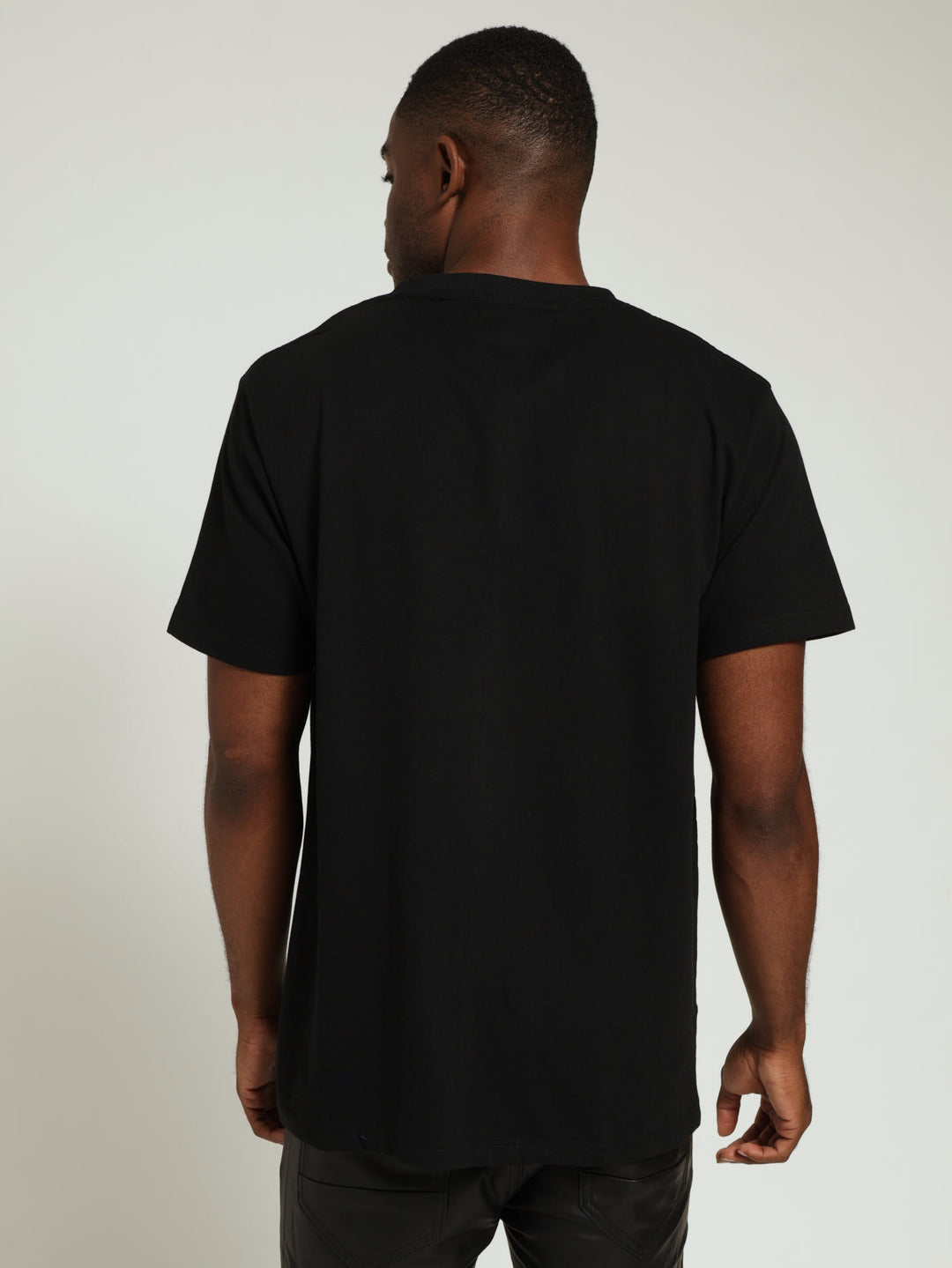 Basic Print Tee - Black/White