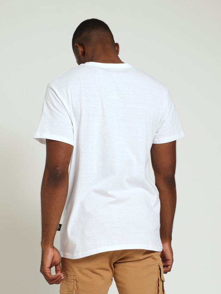 Basic Print Tee - White