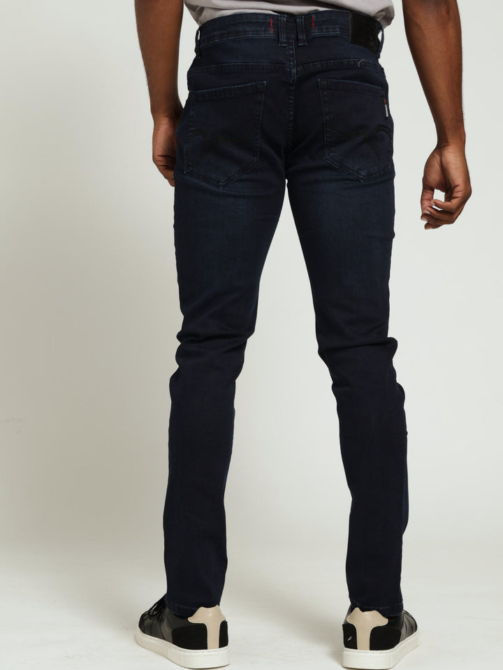 Callahan Skinny Denim Jean - Blue/Black