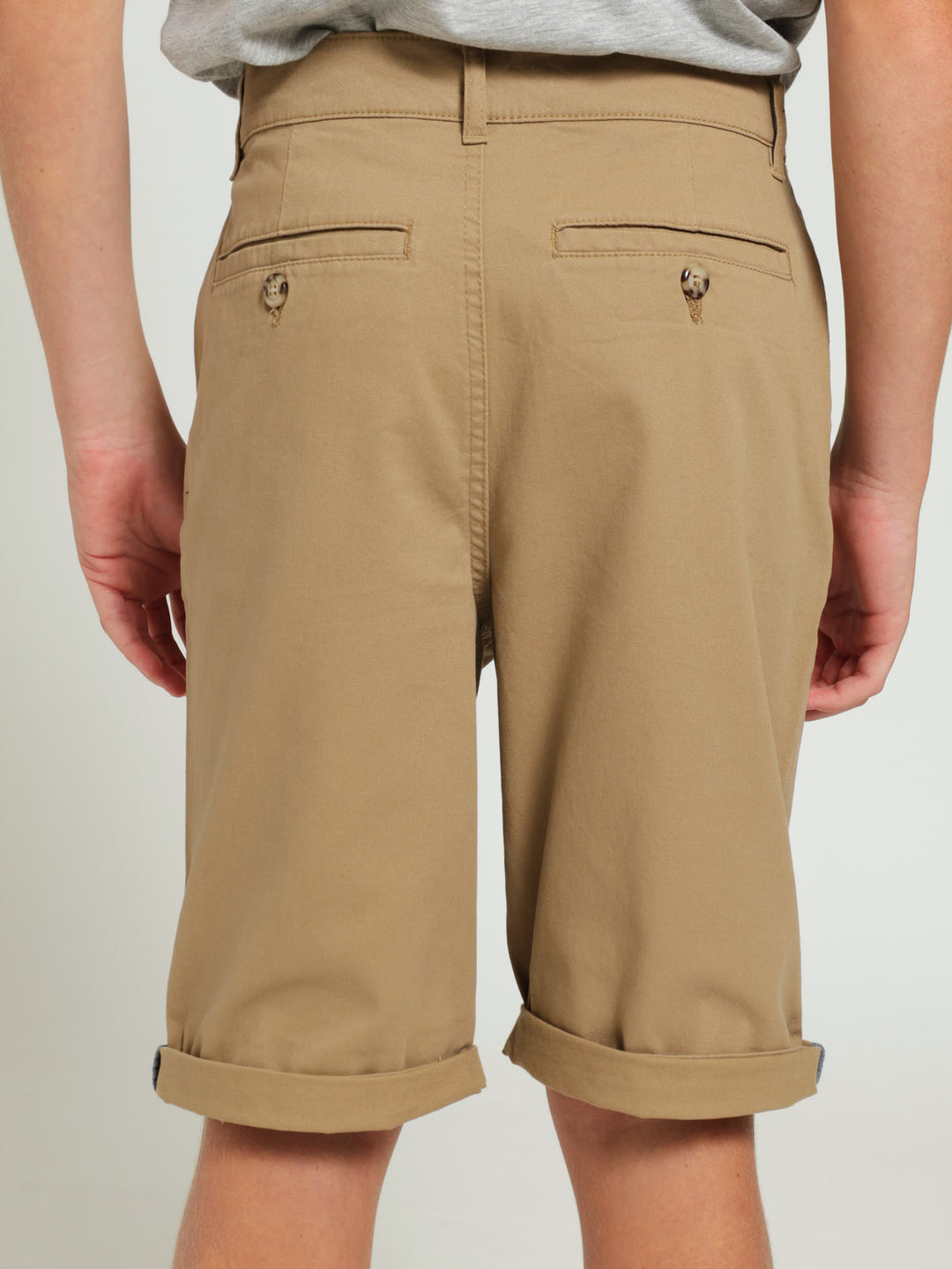 Boys Kelp Chino Shorts - Stone