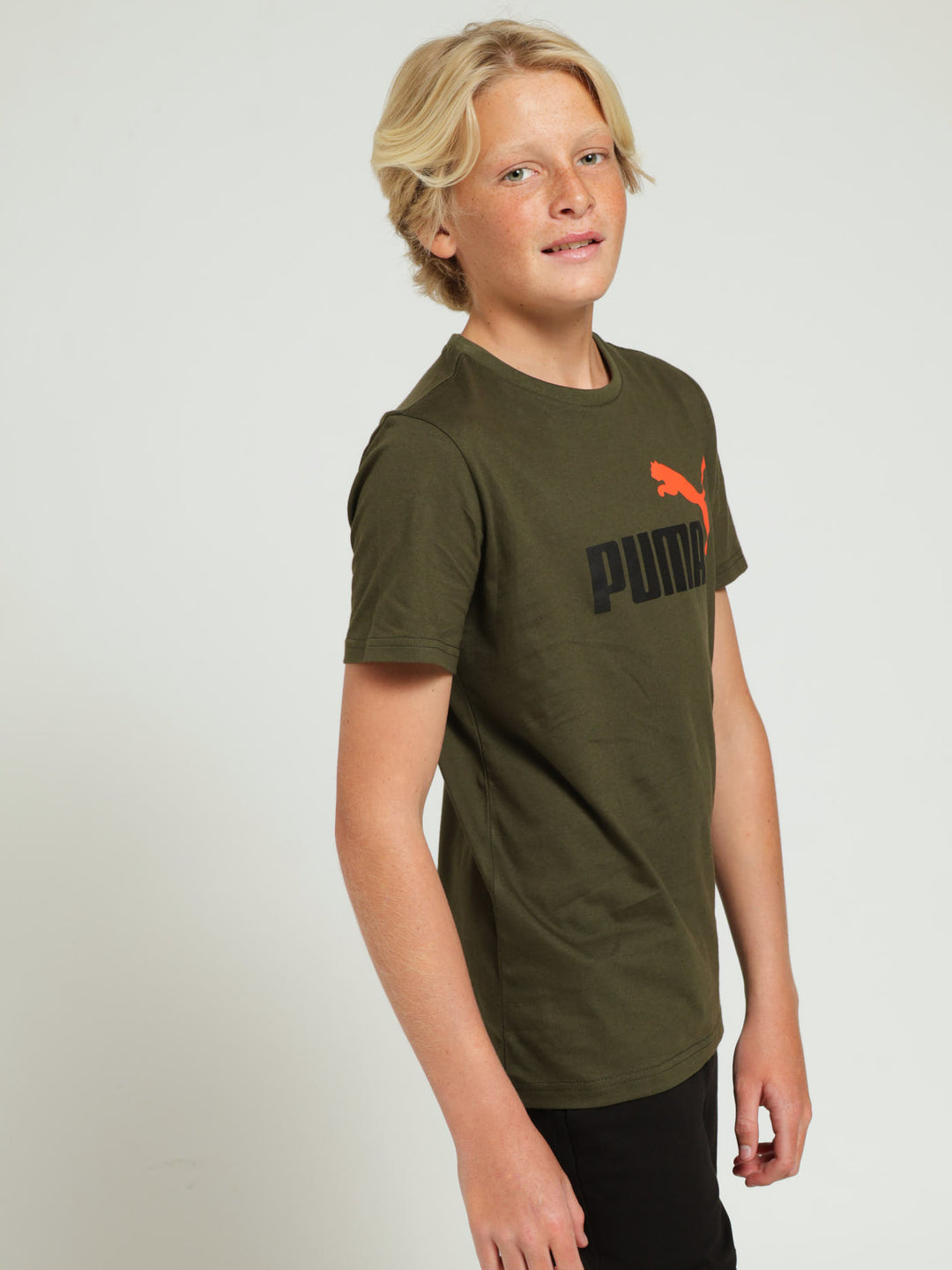 Boys 2 Colour Tee - Black