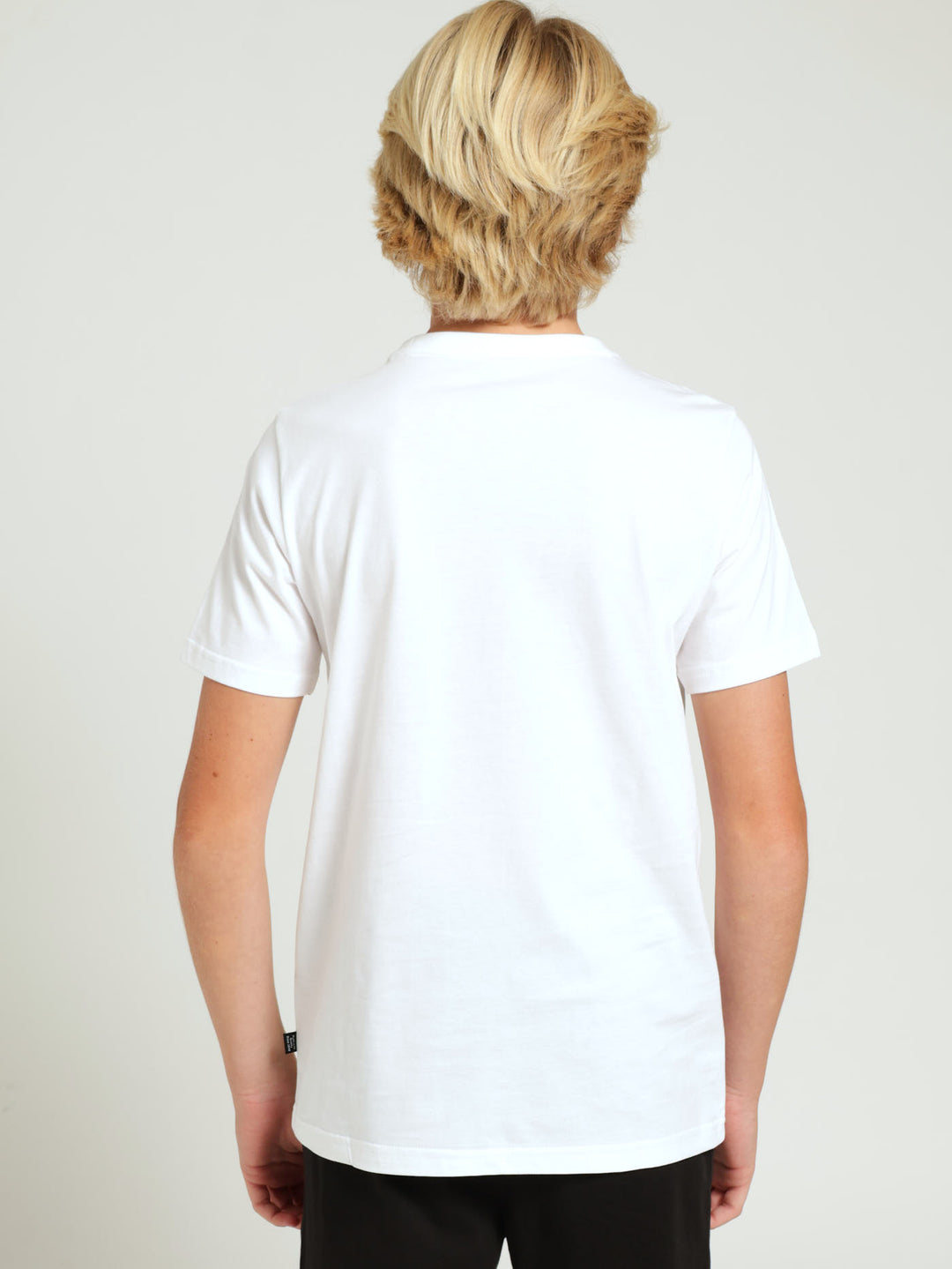 Boys Graphic Logo Tee - White