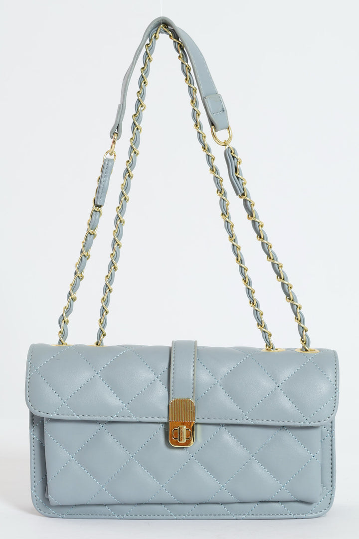 Quilted Chain Satchel