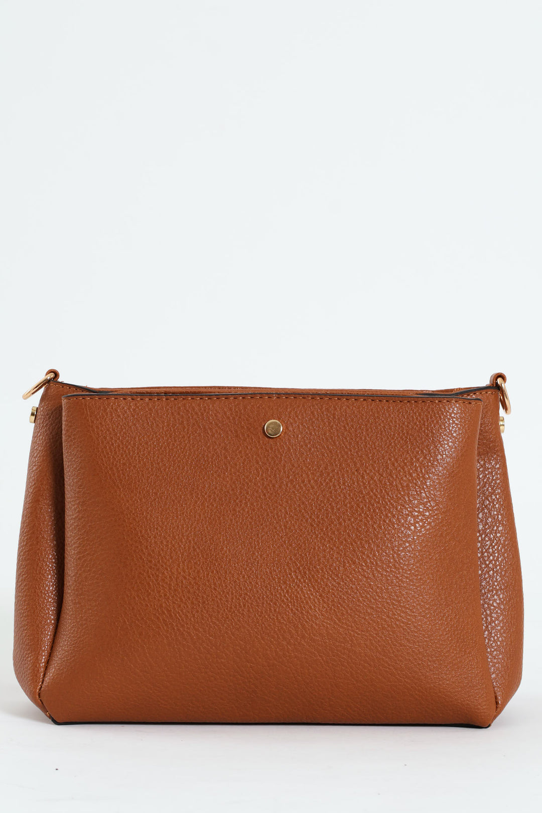 Multi Compartment Crossbody Bag - Tan