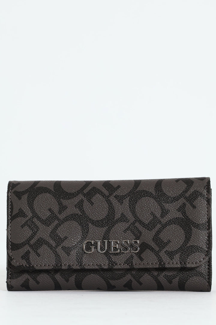 Abbas Slim Clutch Purse - Charcoal