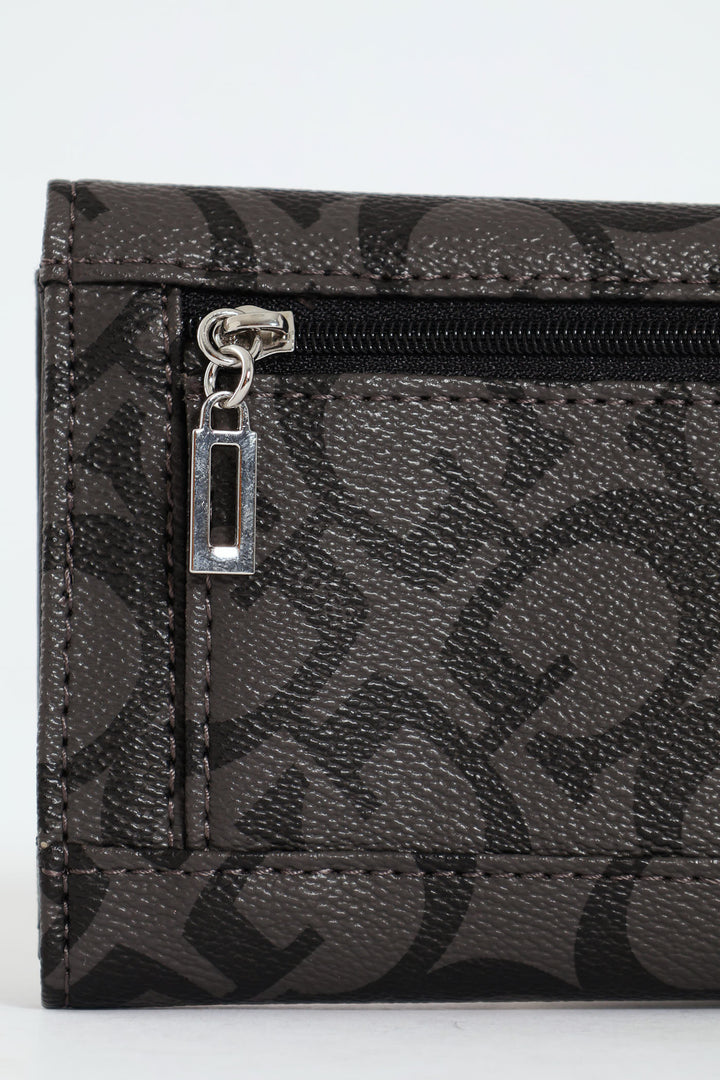 Abbas Slim Clutch Purse - Charcoal