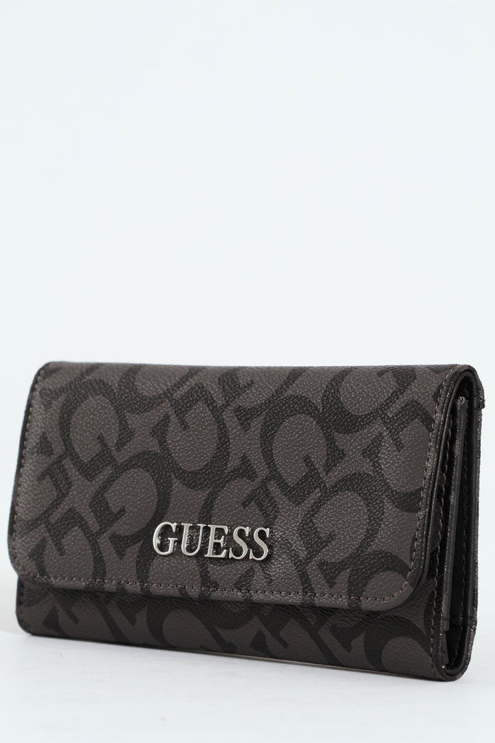 Abbas Slim Clutch Purse - Charcoal