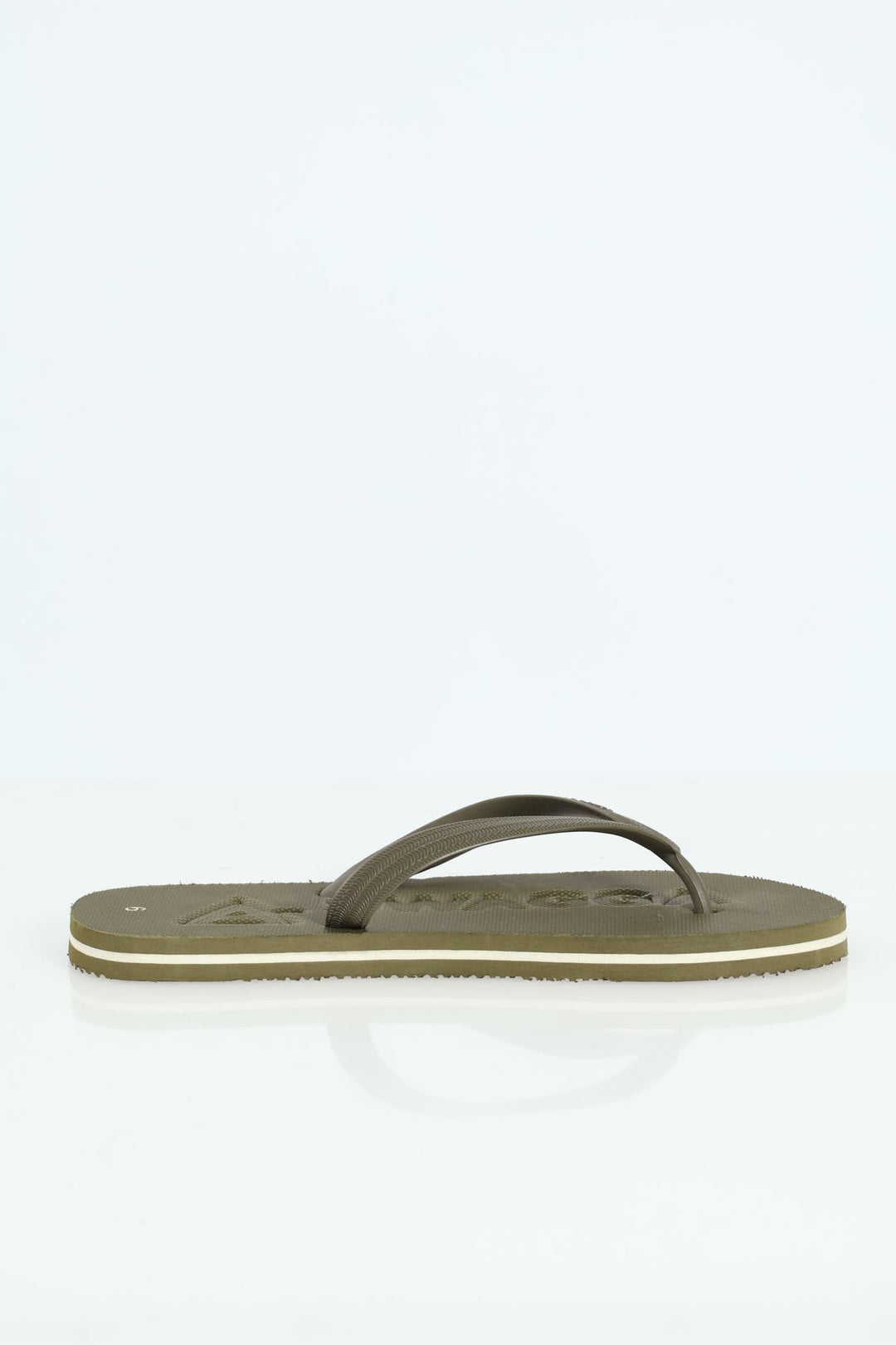 Mens Basic Embossed Eva Slop Sandal-Olive