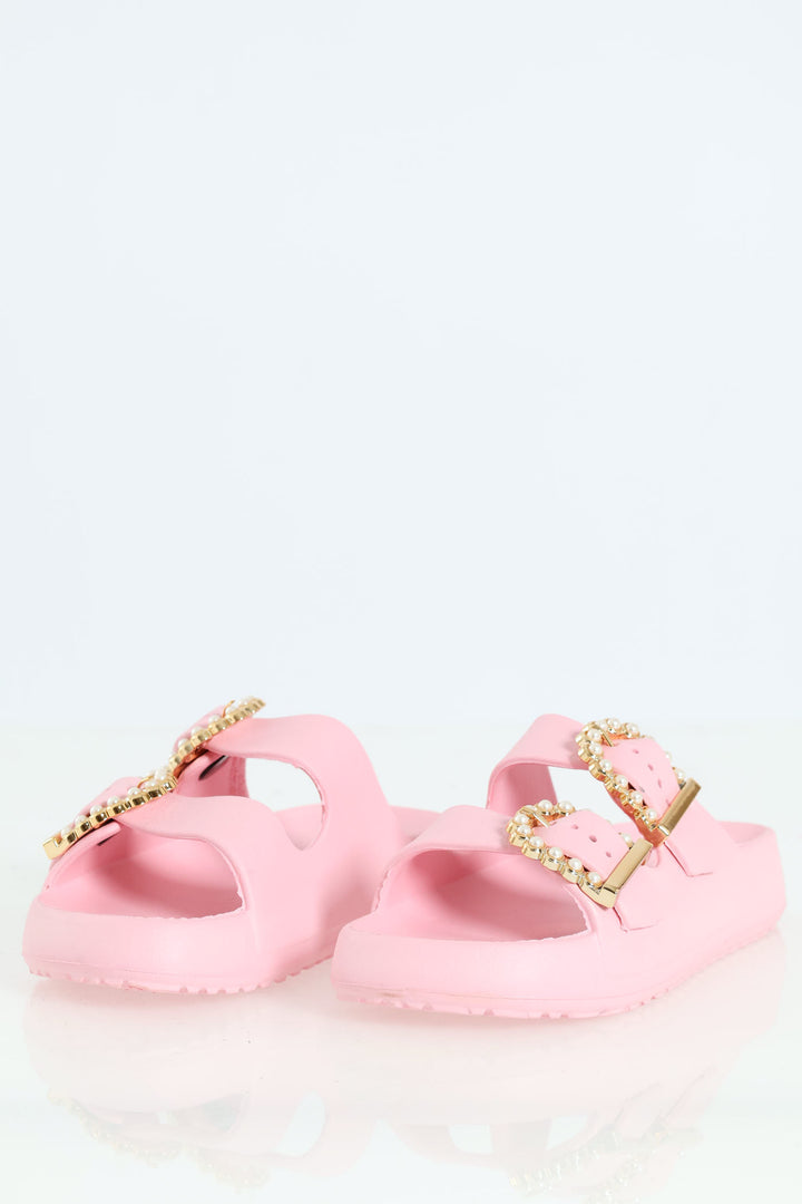 Girls Pink Moulded Health Sandal - Pink