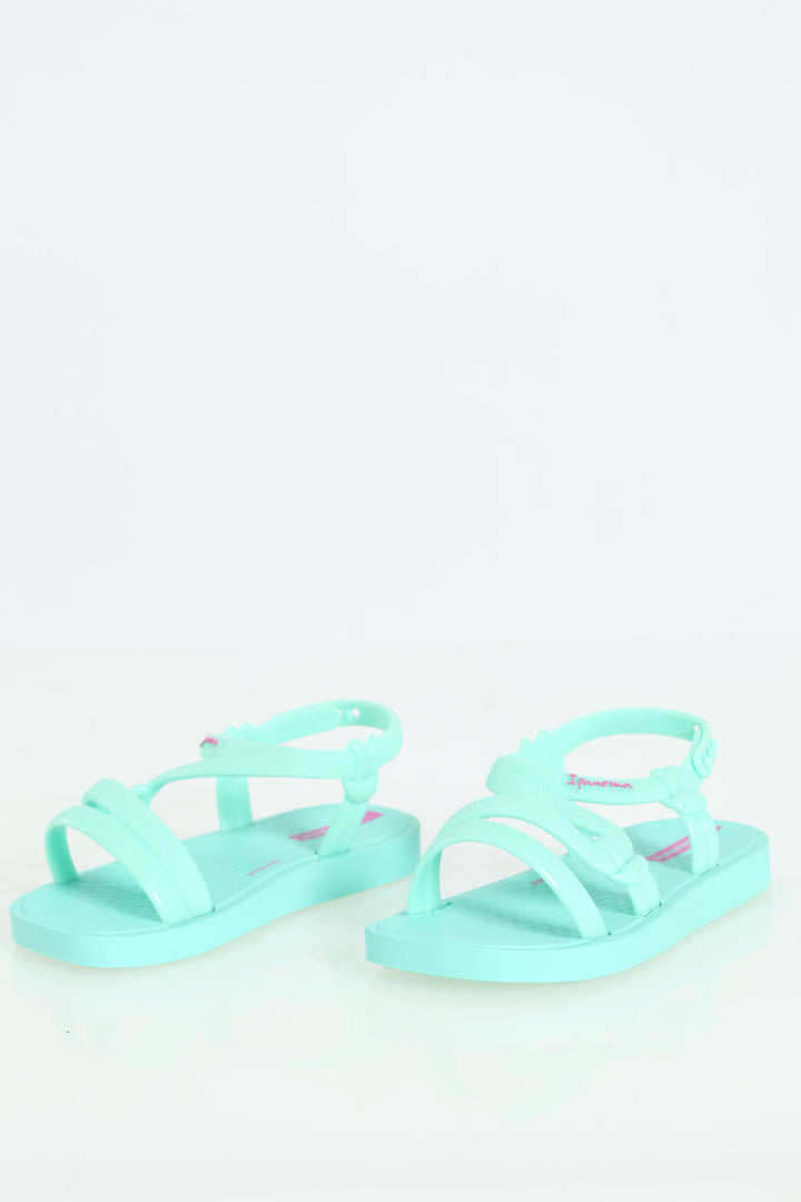 Girls Solar Baby Sandal - Aqua