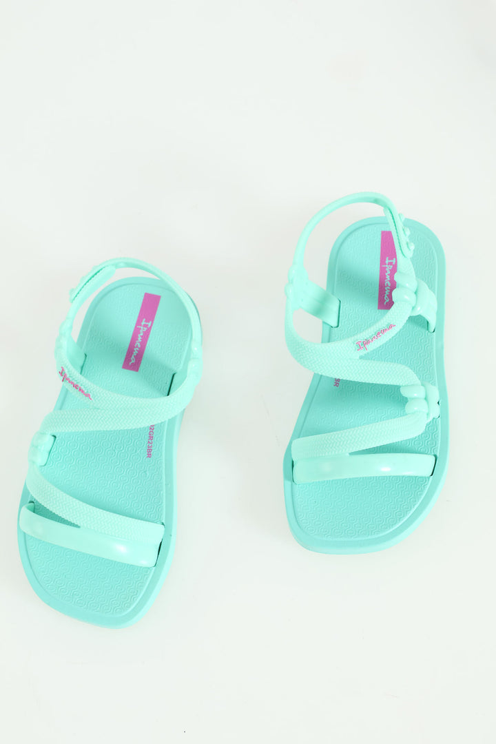 Girls Solar Baby Sandal - Aqua