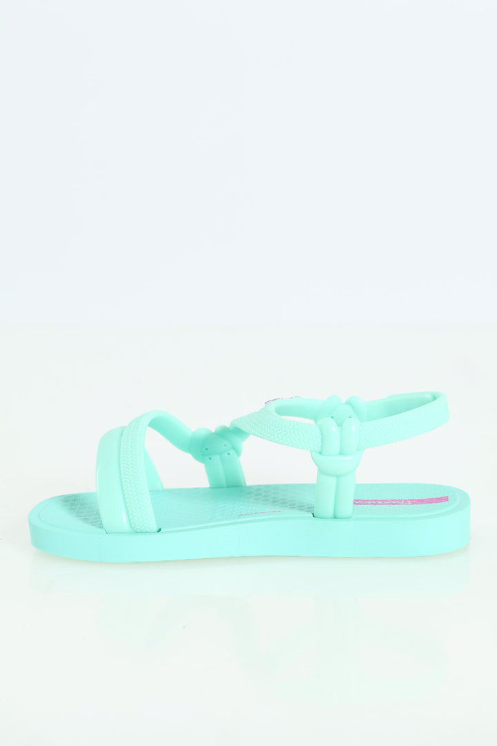 Girls Solar Baby Sandal - Aqua