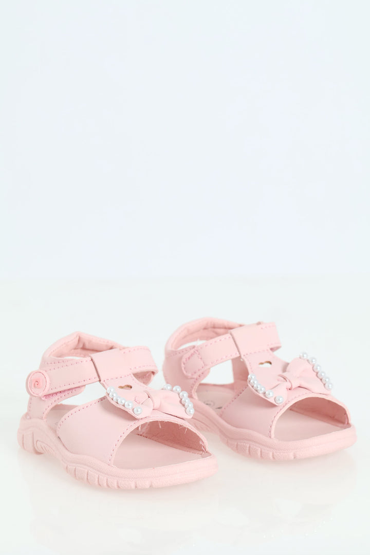 Pre-Girls Ella Open Toe Sandal - Light Pink