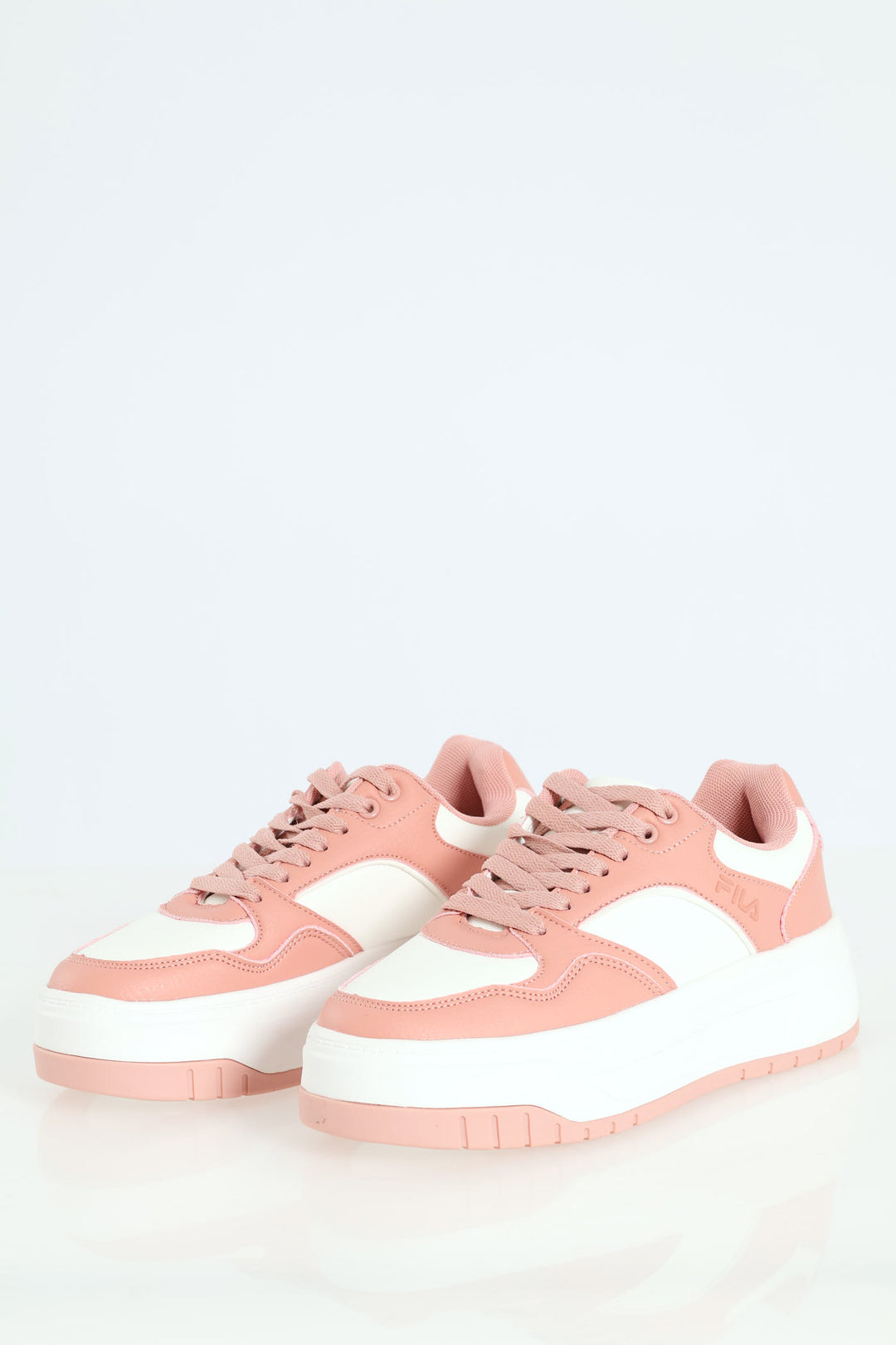 Reagan Platform Chunky Sneaker-White/Pink