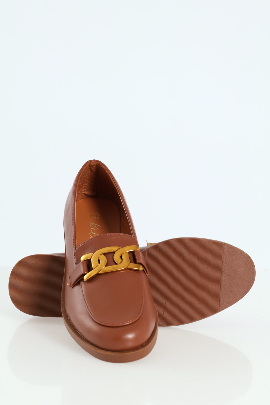 Smart Chain Burnish Fashion Loafer - Brown