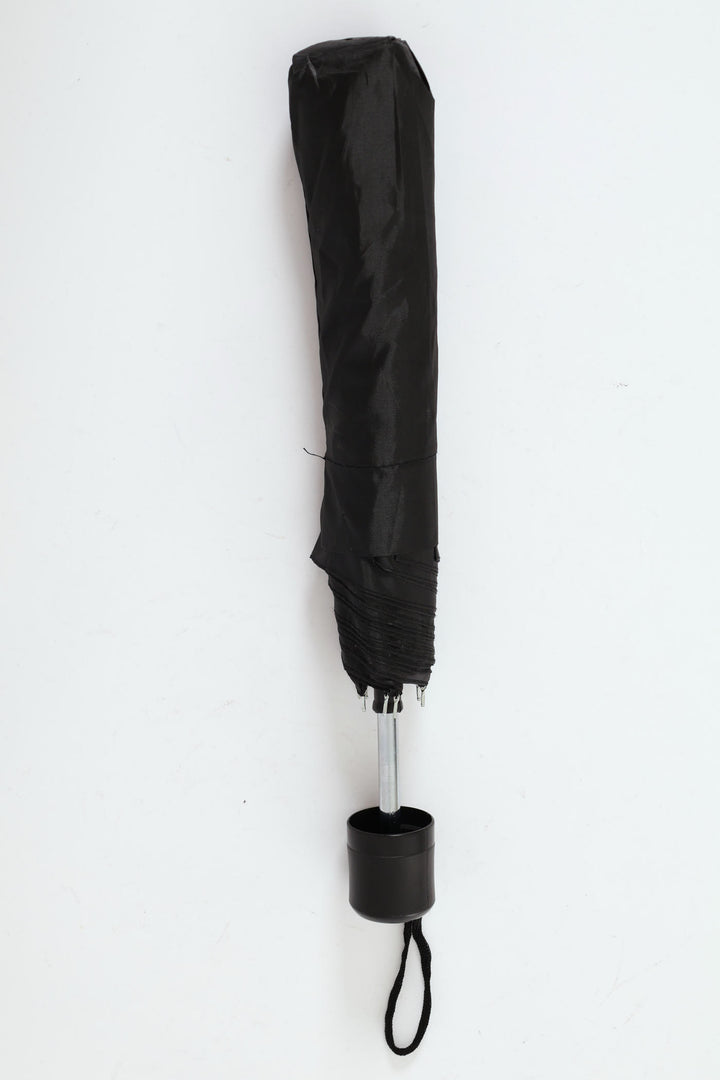 Compact 3 Fold Umbrella - Black