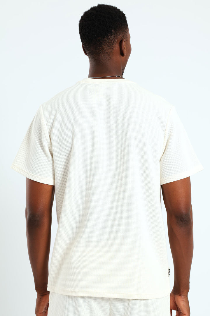 Caleb Waffle T-Shirt - Beige