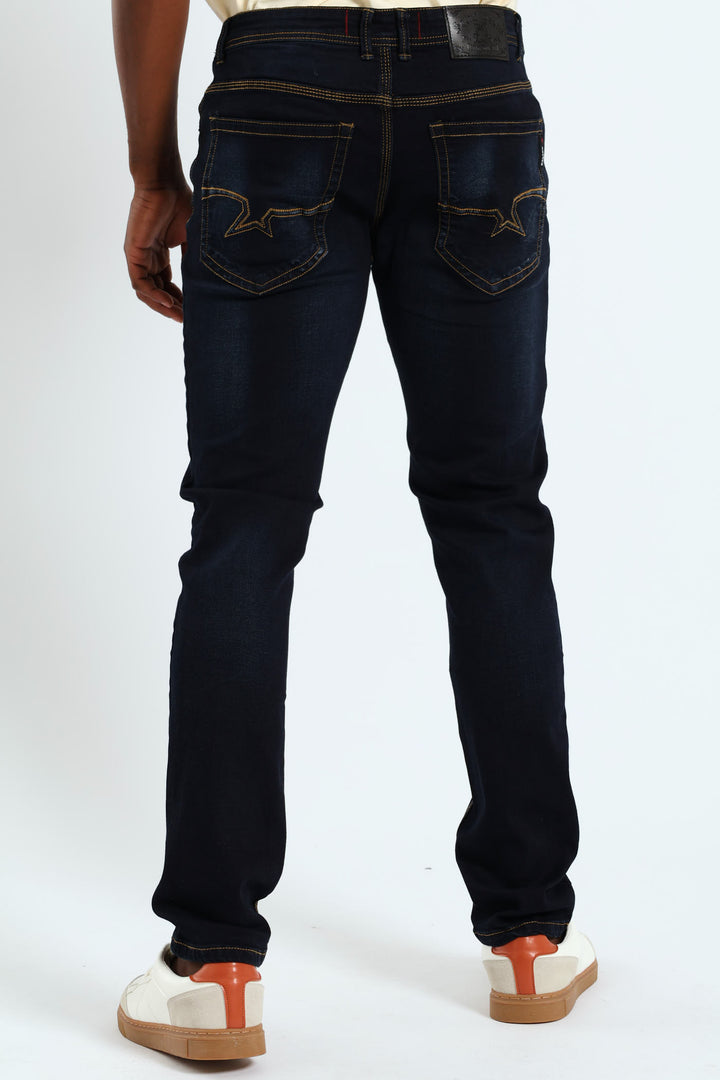 Thunder Slim Denim Jean - Blue/Black