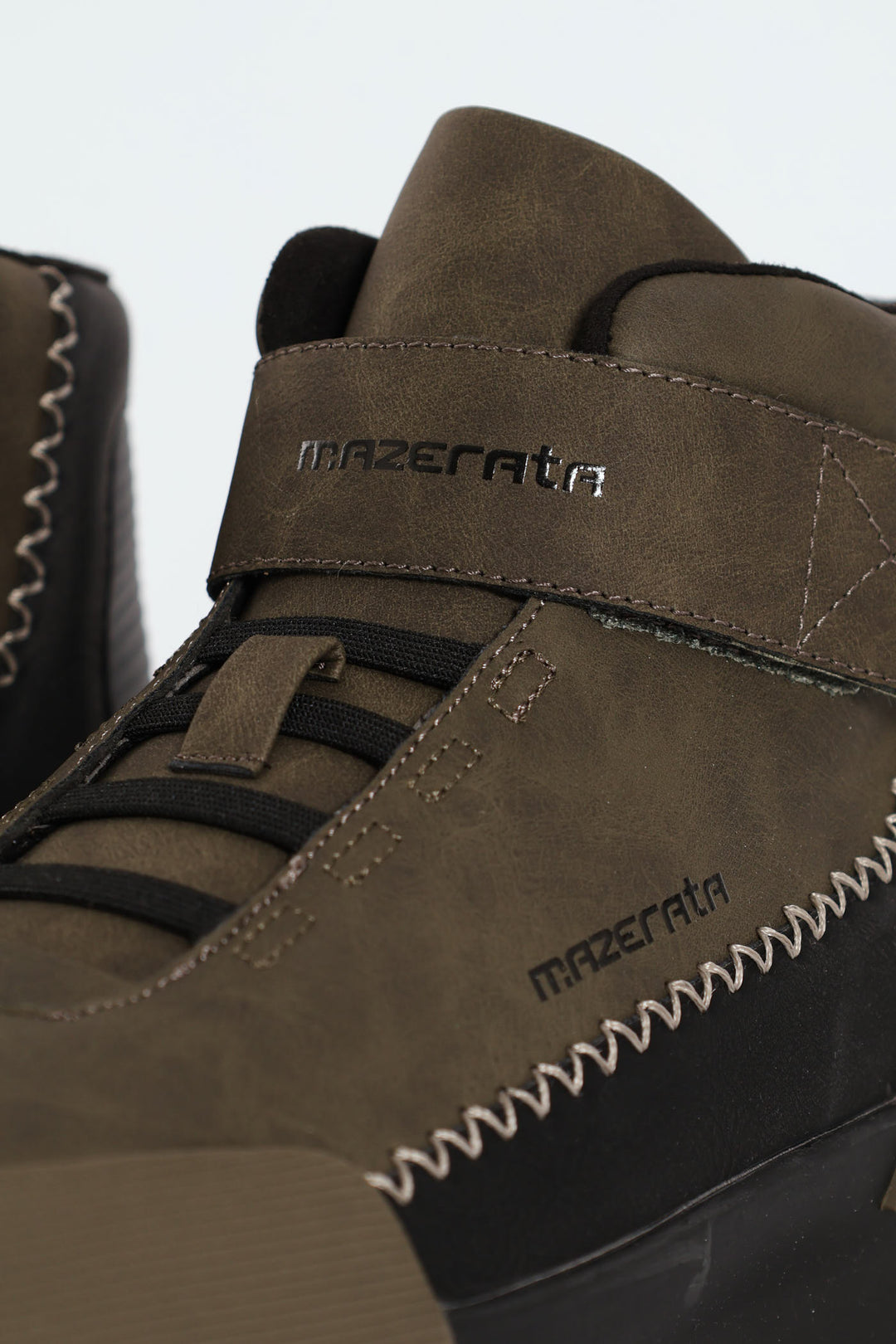 Velcro Hightop Sneakers - Olive