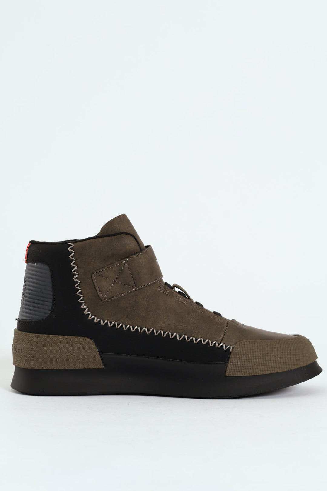 Velcro Hightop Sneakers - Olive