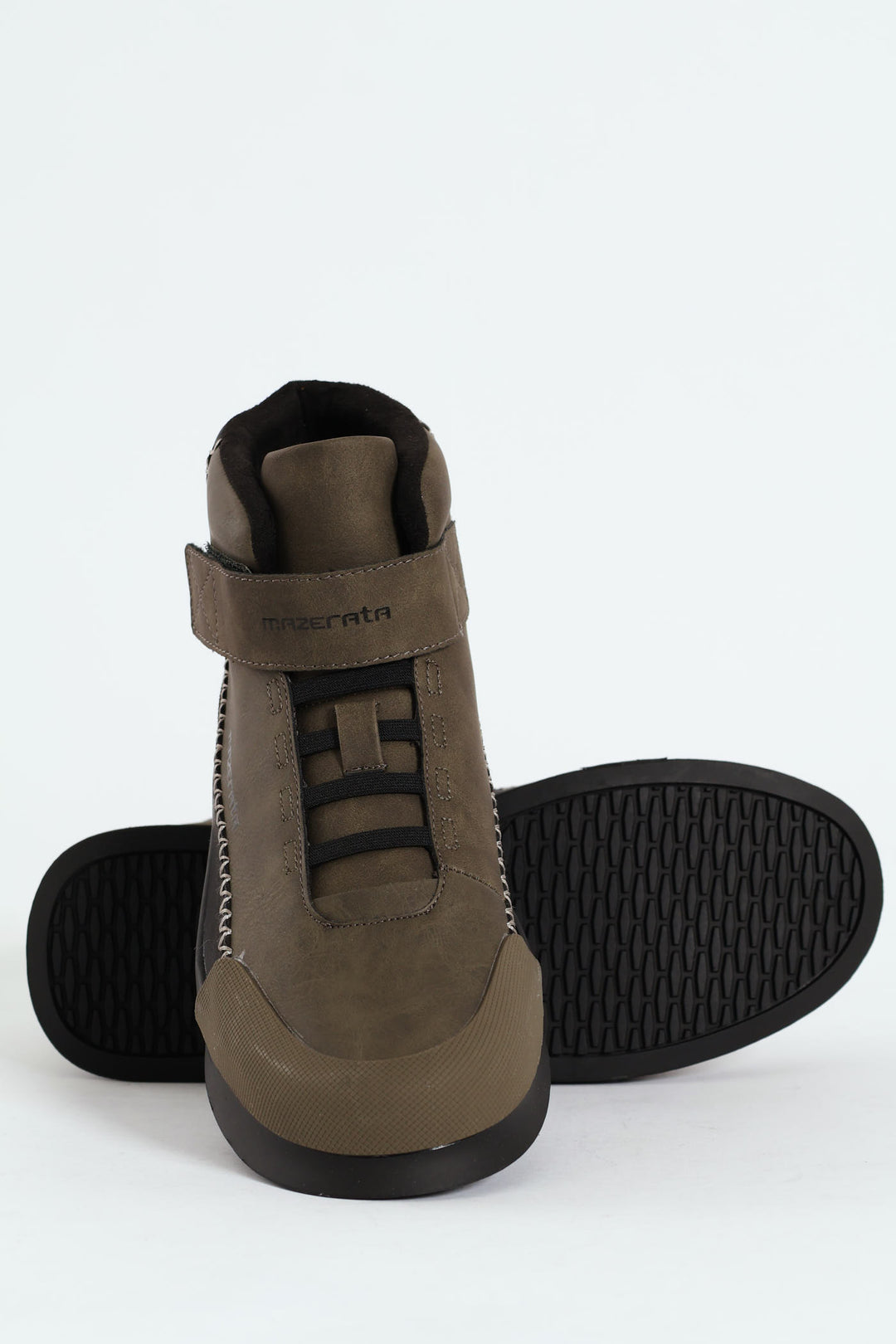 Velcro Hightop Sneakers - Olive