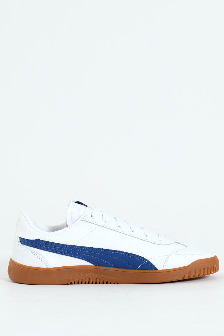 Club 5V5 Sneaker With Gum Sole - White/Blue