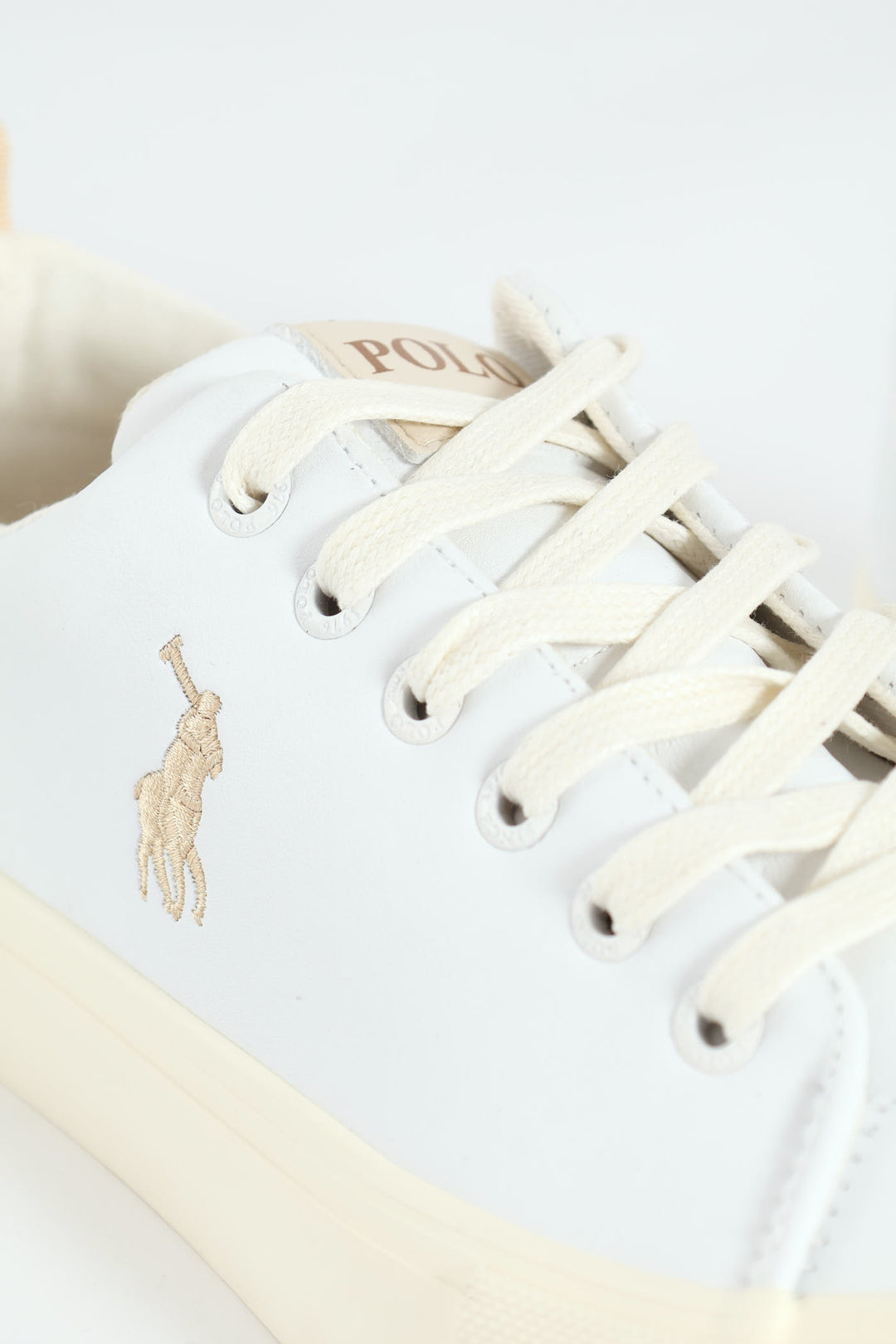 Embroidered Logo Basic Sneaker - White