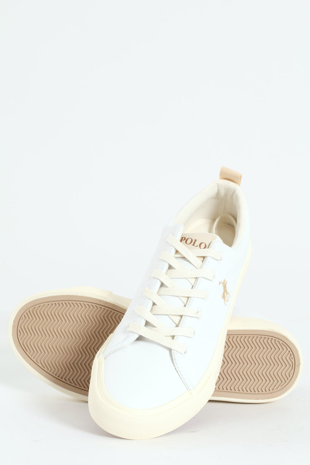 Embroidered Logo Basic Sneaker - White