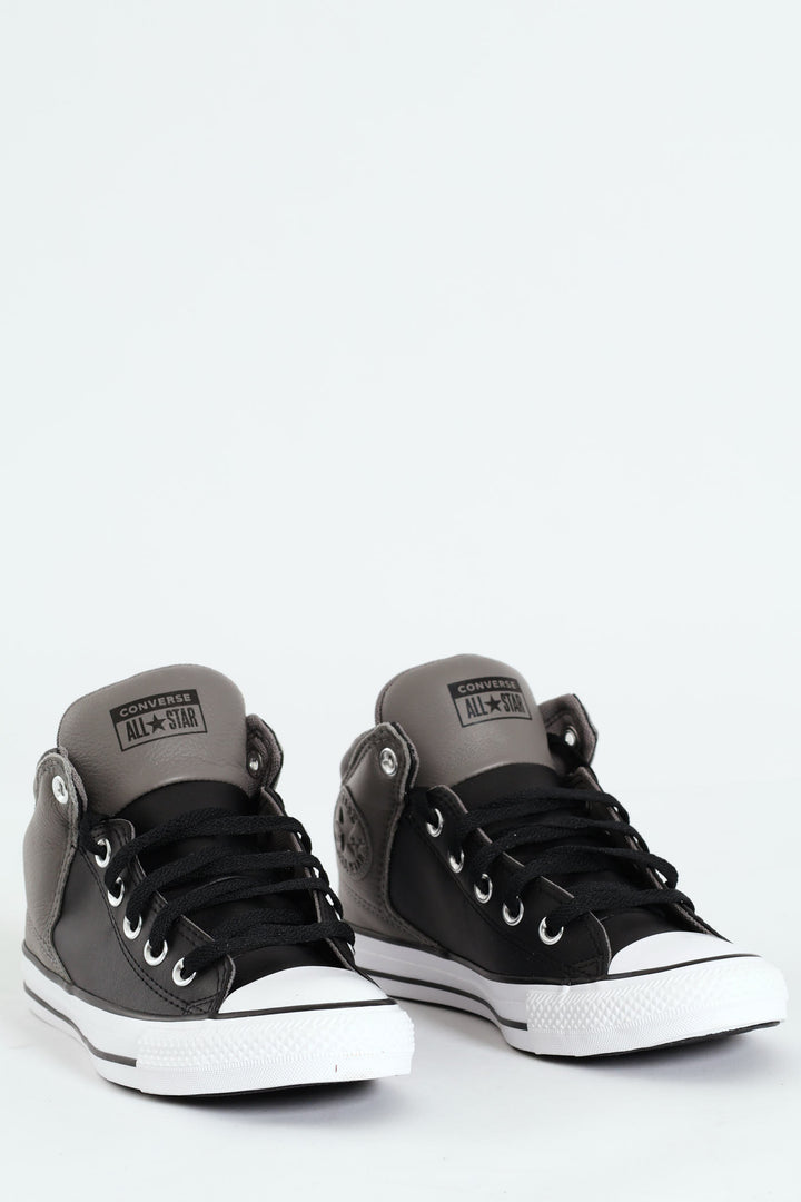 Chuck Taylor All Star Hi Street Panel Sneaker - Black/Grey