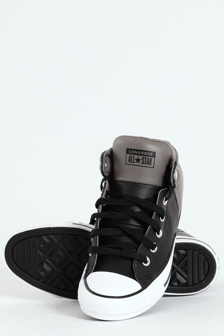 Chuck Taylor All Star Hi Street Panel Sneaker - Black/Grey