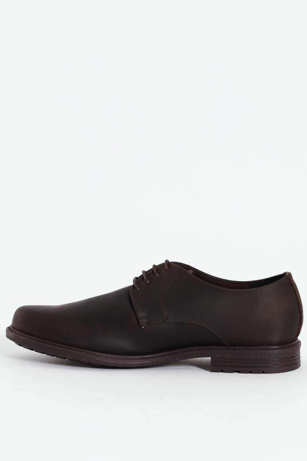 Smart Casual Lace Up Leather Derby Shoe - Chocolate