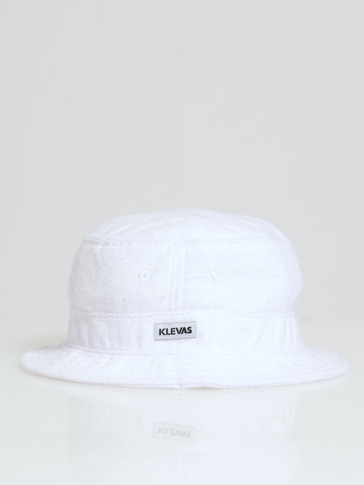 Toweling Bucket Hat - White