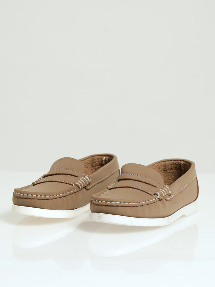 Pre-Boys Casual Slip-On - Taupe