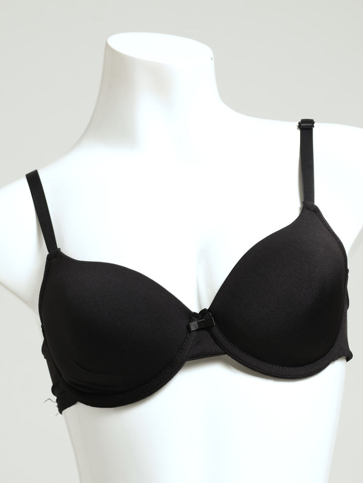 1Up 2 Pack Plunge T-Shirt Bra - Mocha/Black