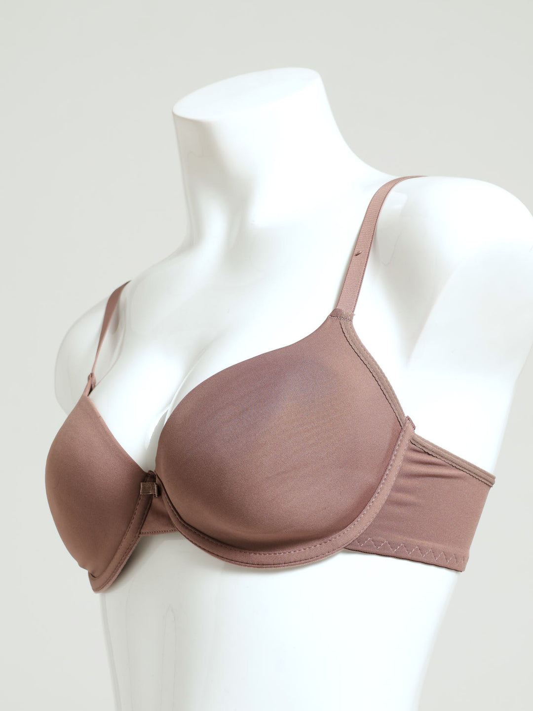 1Up 2 Pack Plunge T-Shirt Bra - Mocha/Black