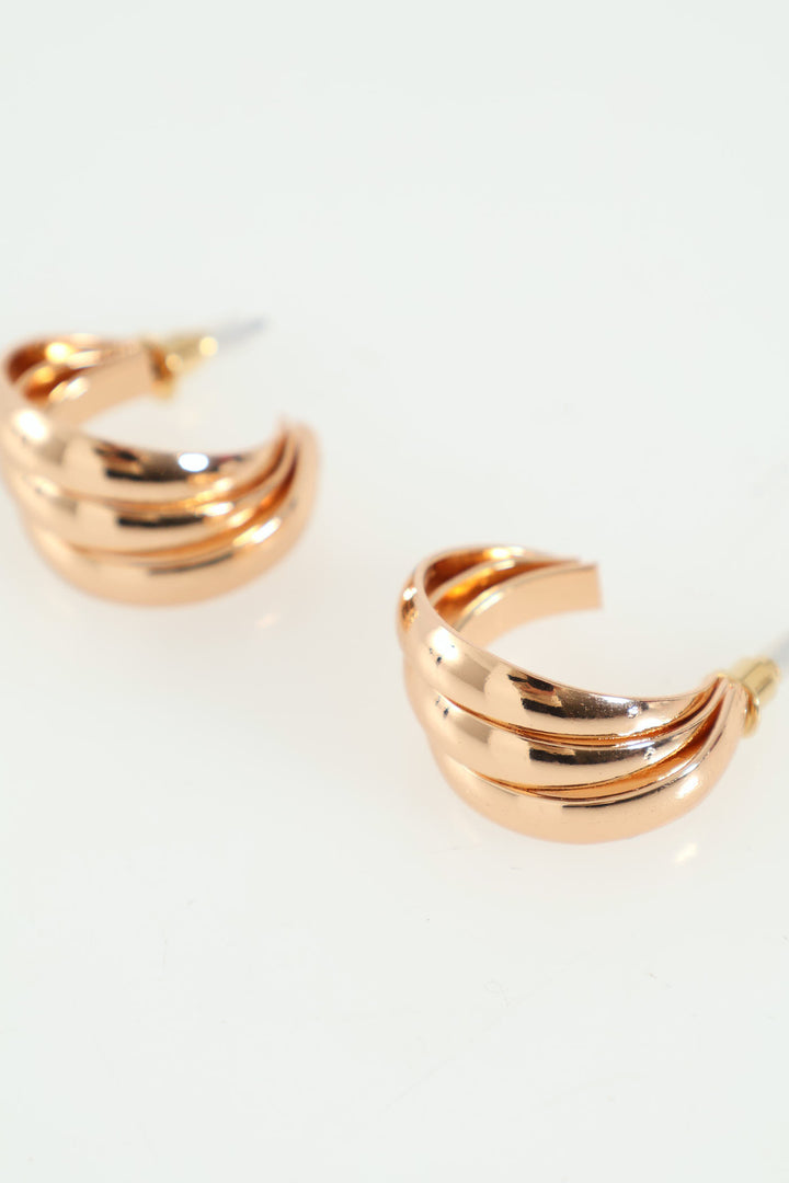 Irregular Chunky Hoop - Gold