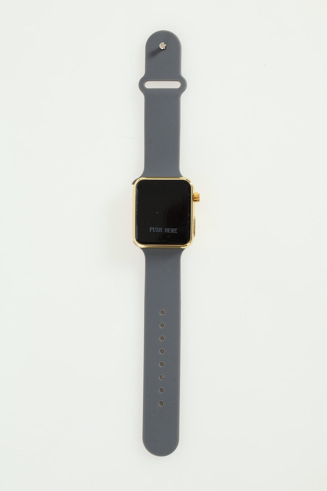 Digital Square Face Watch - Gold